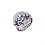 Damiani White Gold Round Diamond Ring- 00567