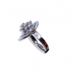 Damiani White Gold Round Diamond Ring- 00567