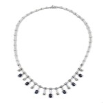 18K White Gold and Diamond Necklace