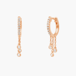 Djula - Mini Gypsy Hoop Earrings Rose Gold