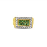Emerald Diamond 14k Gold Ring 