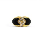 Kabana - Black Onyx and Diamonds Ring